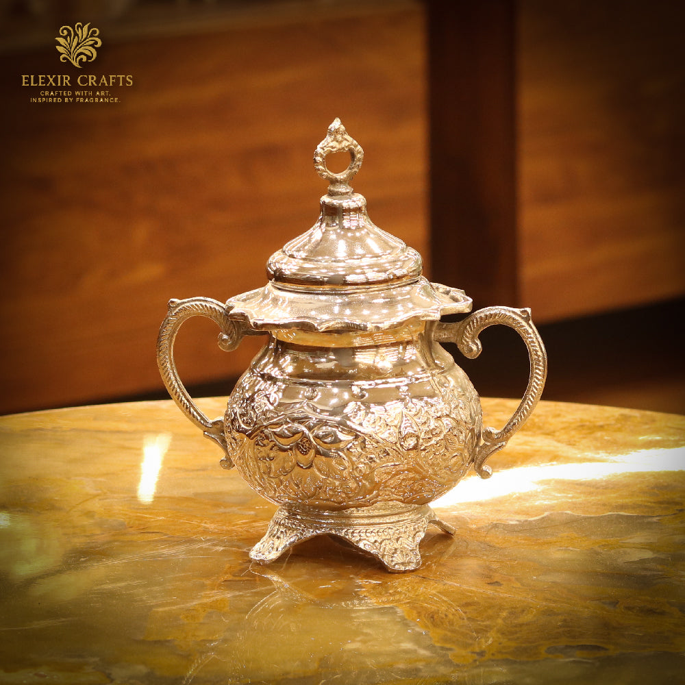 The Empress Hand-Embossed Sugar Bowl