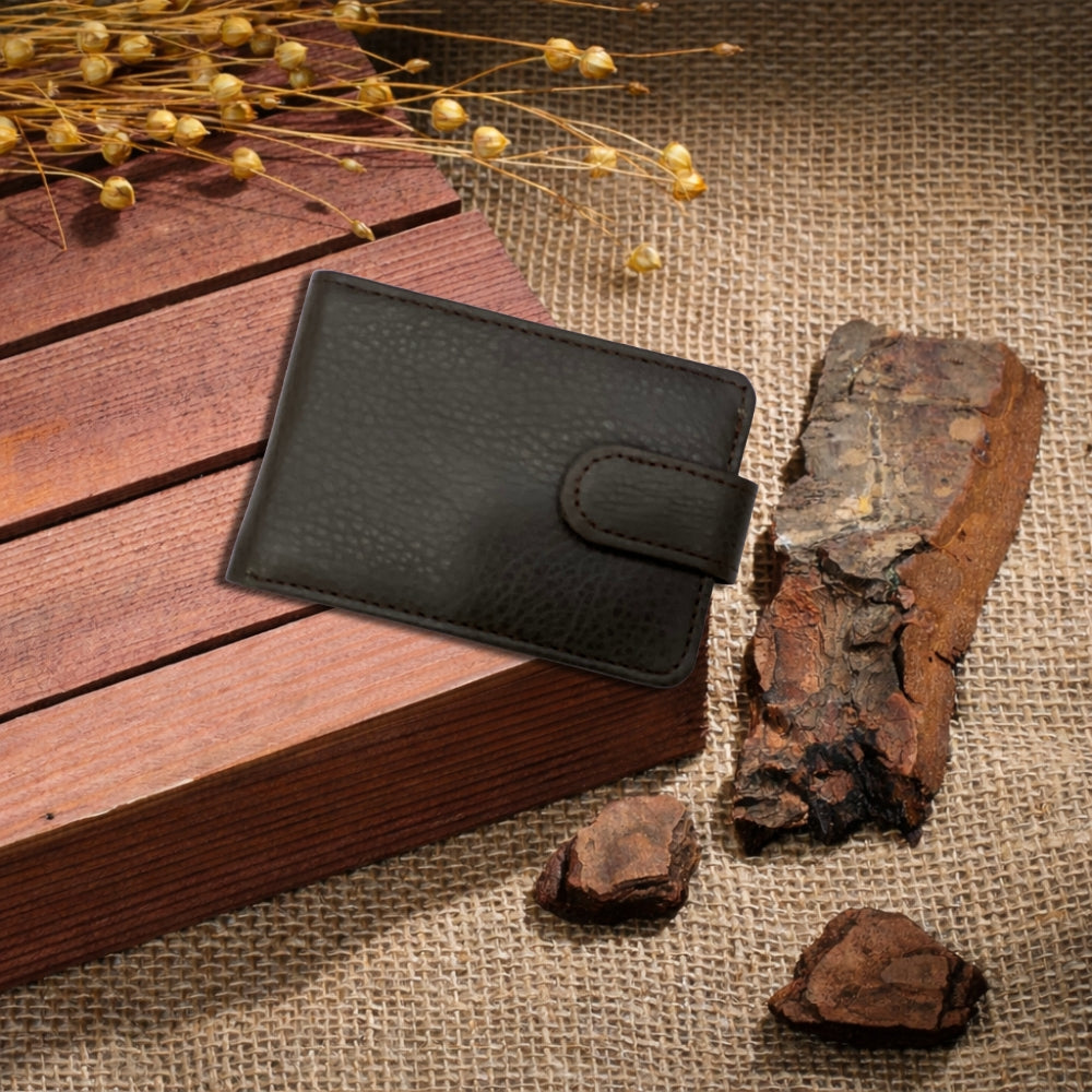 Premium Genuine Textured Leather Bi-Fold Wallet