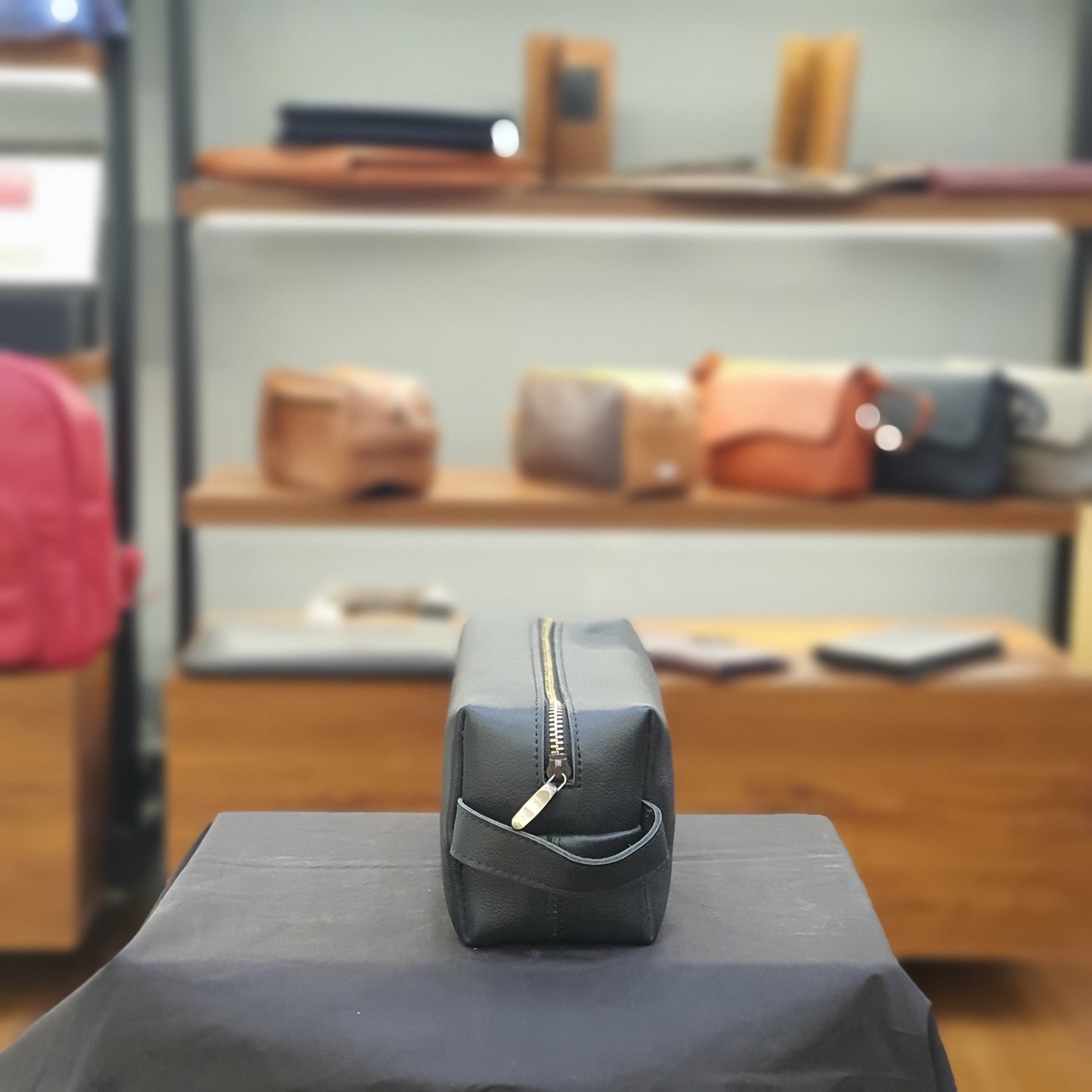 Premium Leather Toiletry Bag