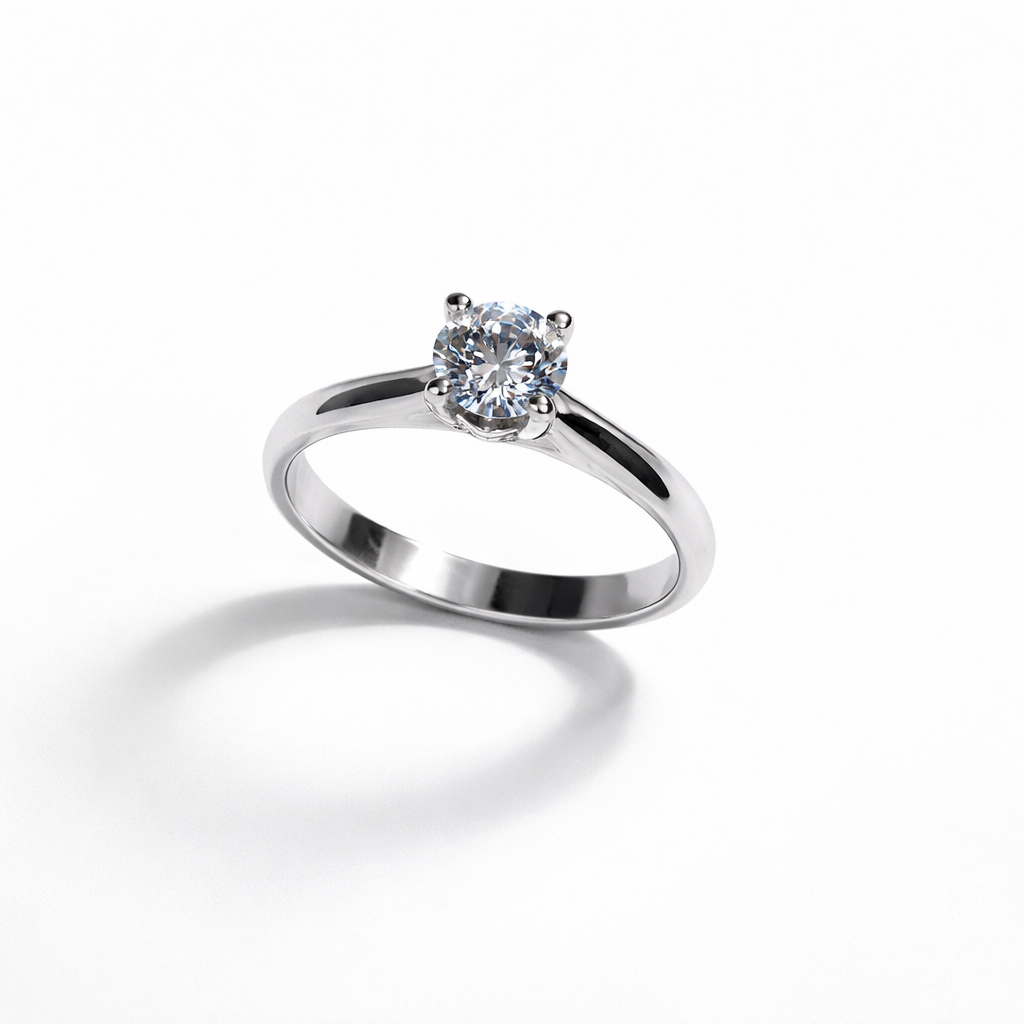 Moissanite Diamond Ring with Certificate of Authenticity