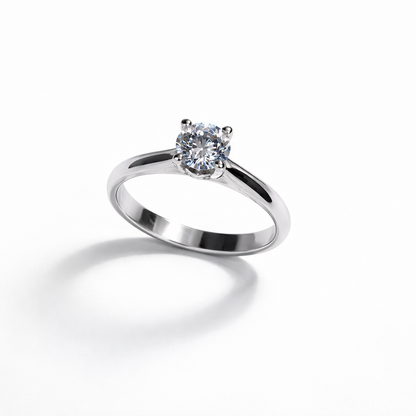 Moissanite Diamond Ring with Certificate of Authenticity