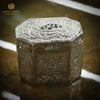 The Majestic Silver Hexagonal Casket