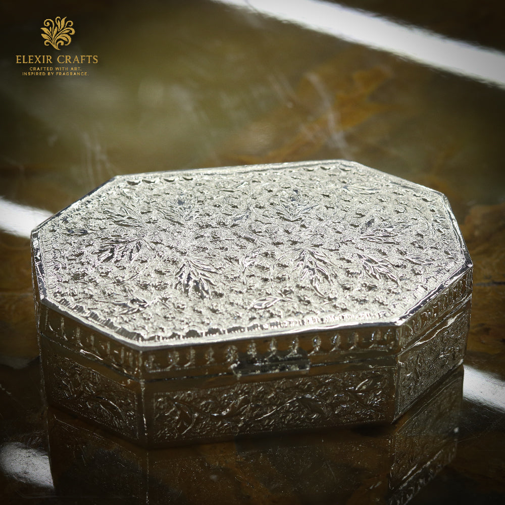 The Artisan Silver Octagonal Casket