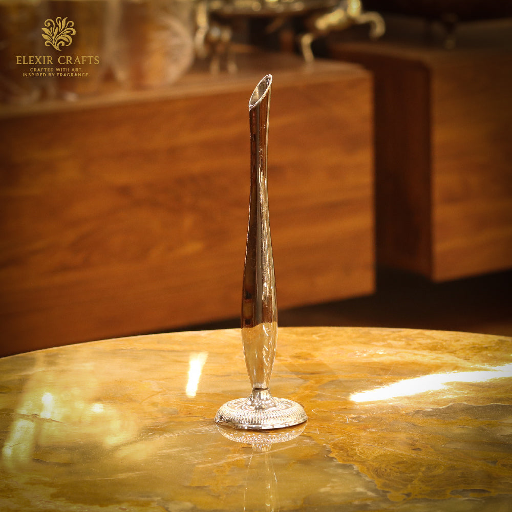 The Slender Silver Quill Vase