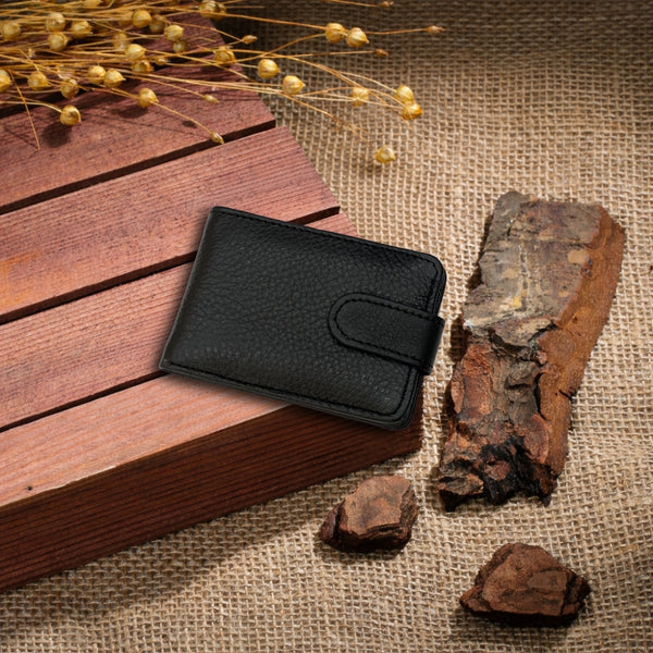 Premium Genuine Textured Leather Bi-Fold Wallet