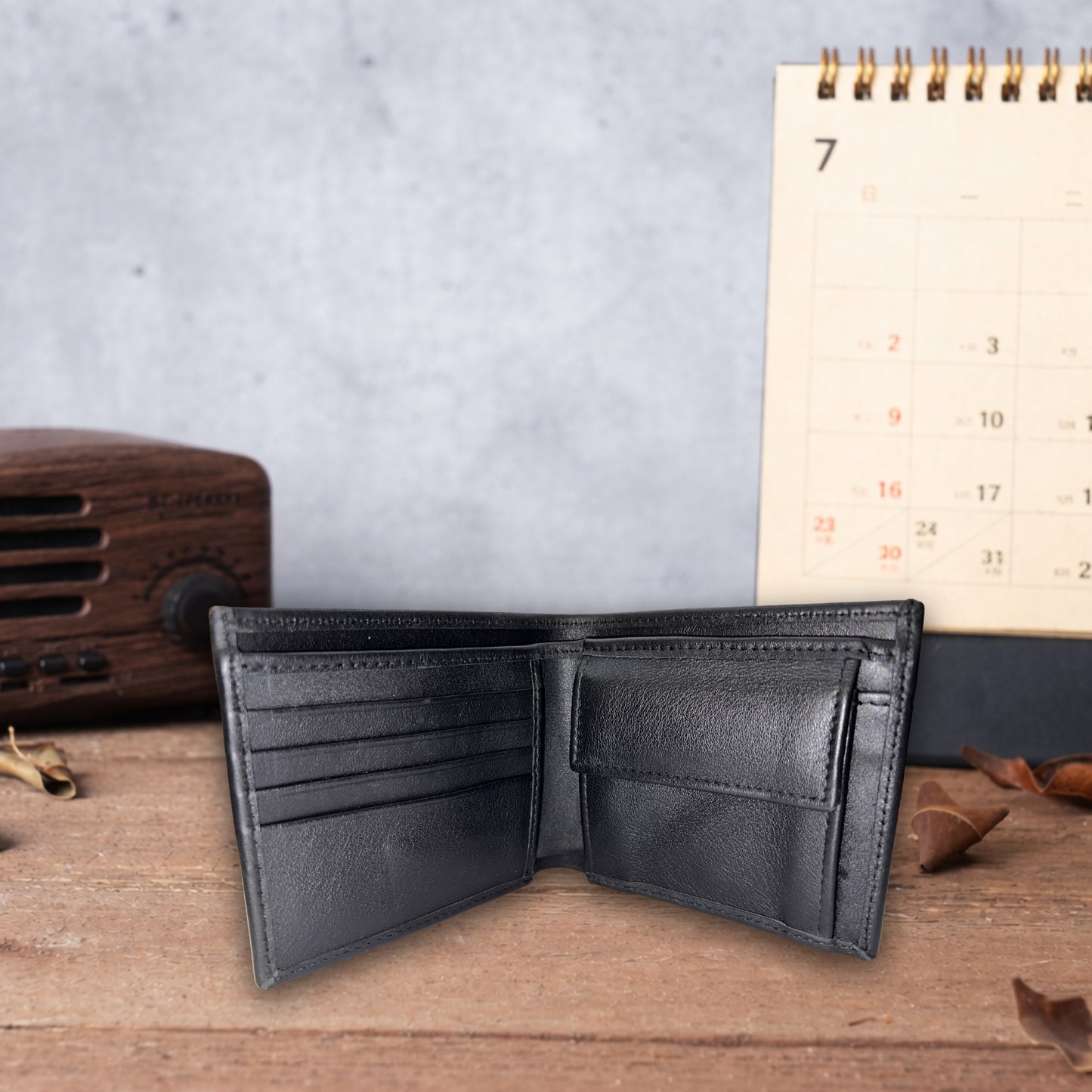 Midnight Executive Leather Wallet