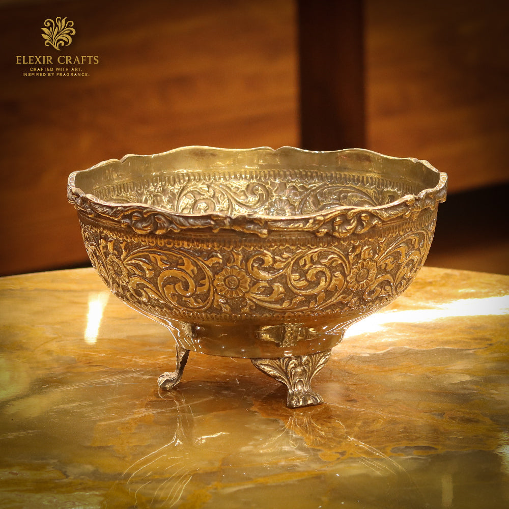 The Floral Filigree Footed Bowl