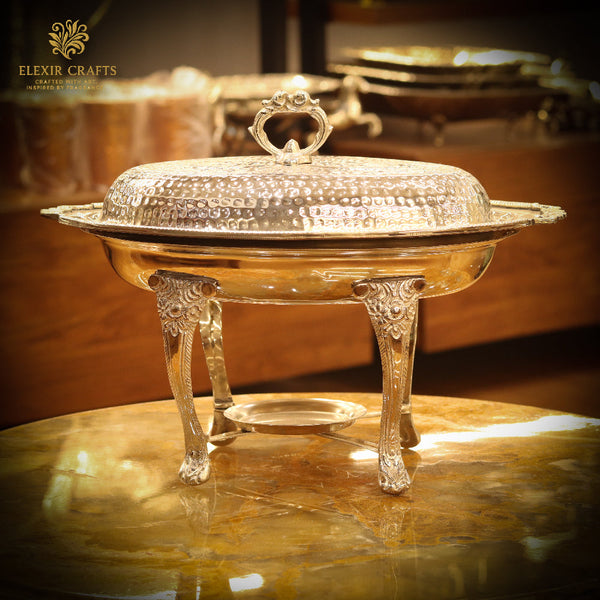 The Royal Hammered Chafing Dish