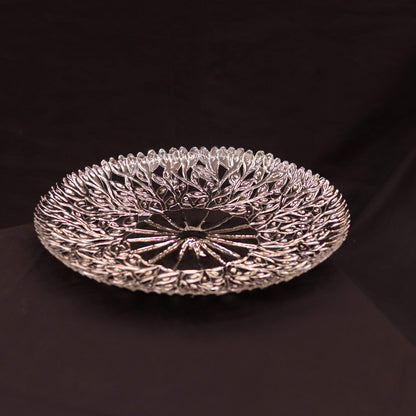 Luxurious Circular Tree-of-Life Decorative Tray