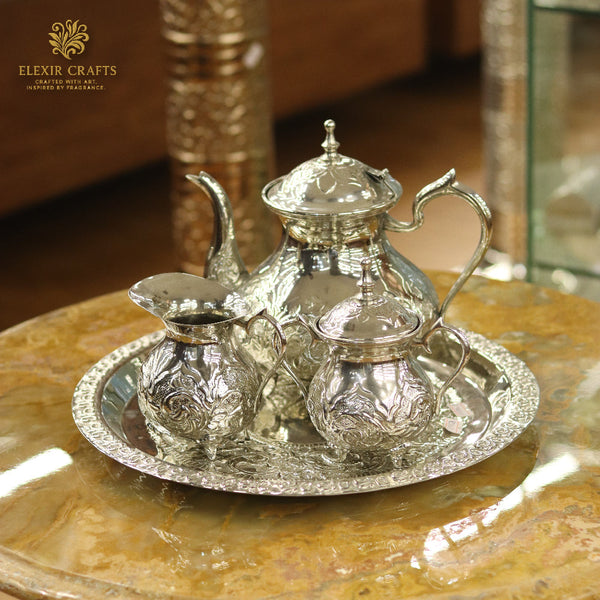 Moroccan Silver Tea Set