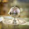 Majestic Silver-Polished Ram Figurine