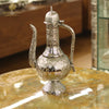Ornately Engraved Silver-Polished Ewer