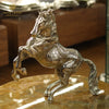 Silver Rearing Horse Figurine