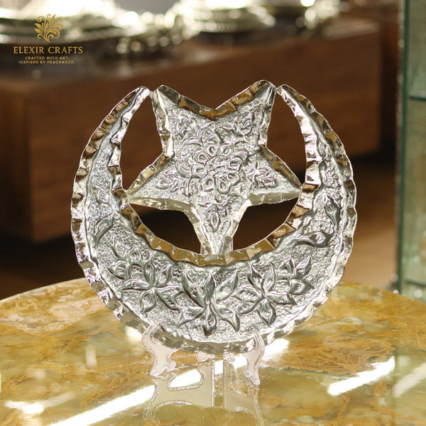 Engraved Star and Crescent Plaque