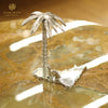 Silver UAE Map Souvenir with Palm Tree