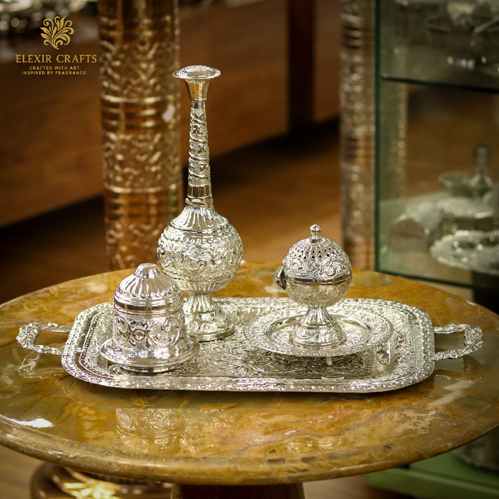 Silver Fragrance & Attar Ensemble
