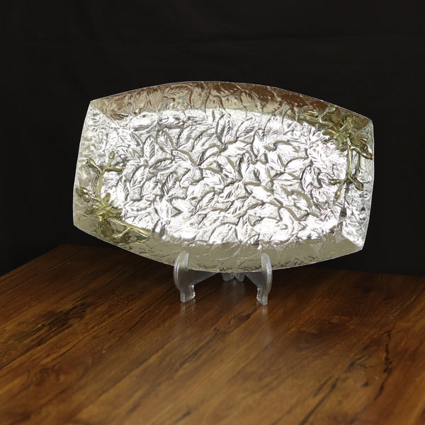 Golden Branch Silver Leaf Platter