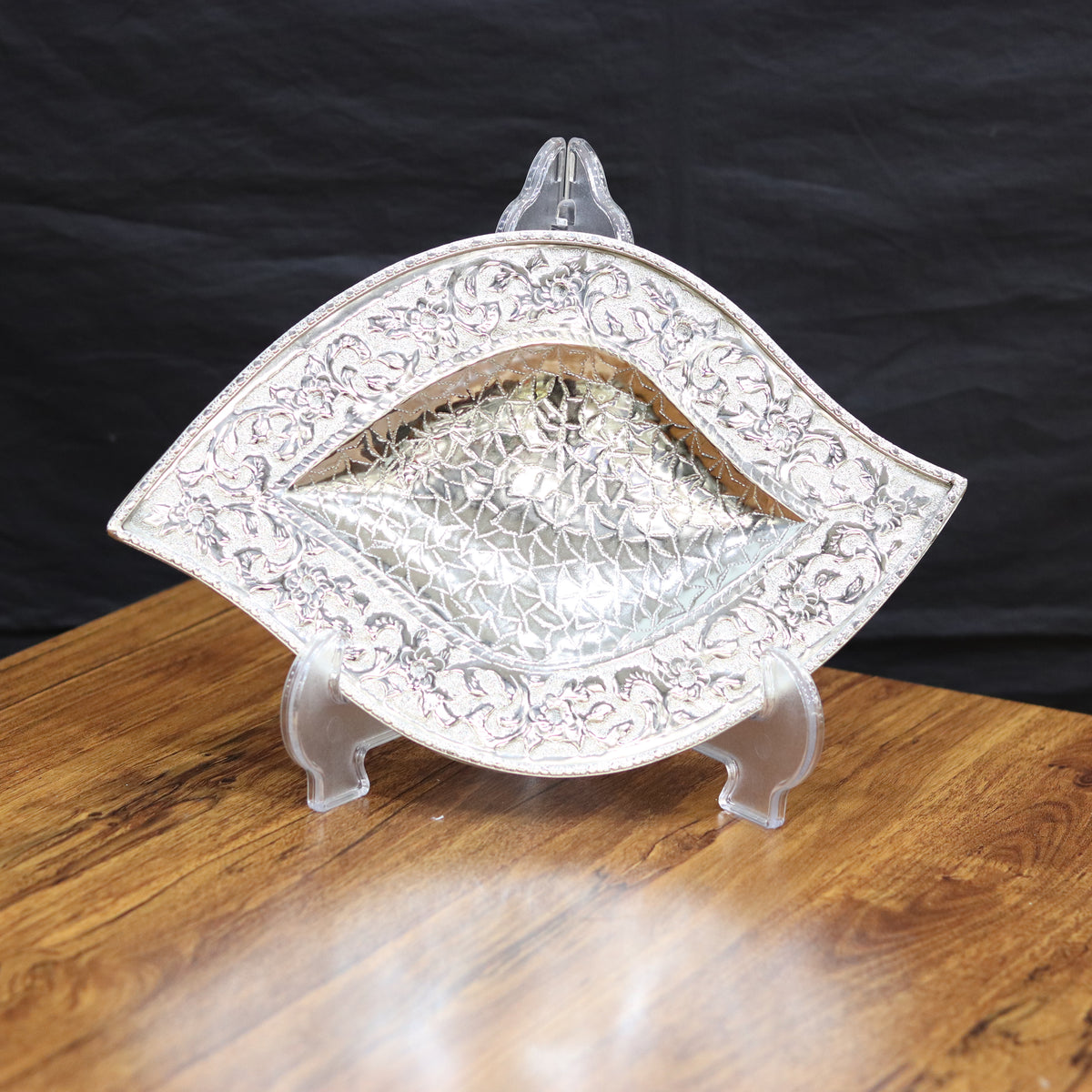 The Filigree Diamond-Eyed Silver Platter