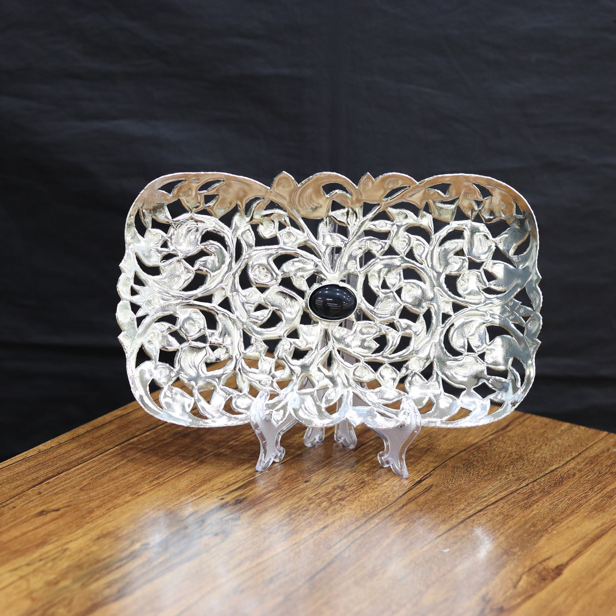 The Black Onyx Lattice Tray