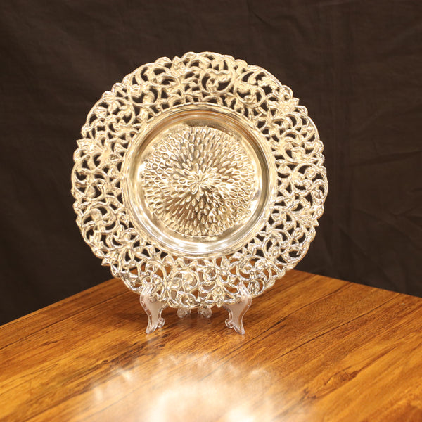 The Sunburst Filigree Silver Platter
