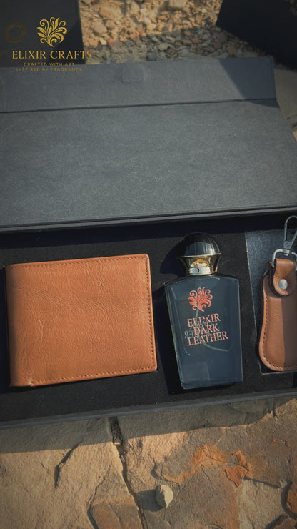 The Royal Dark Leather Gift Set